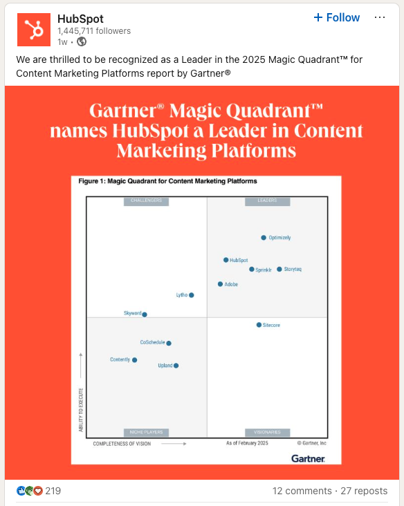 Gartner Magic Quadrant