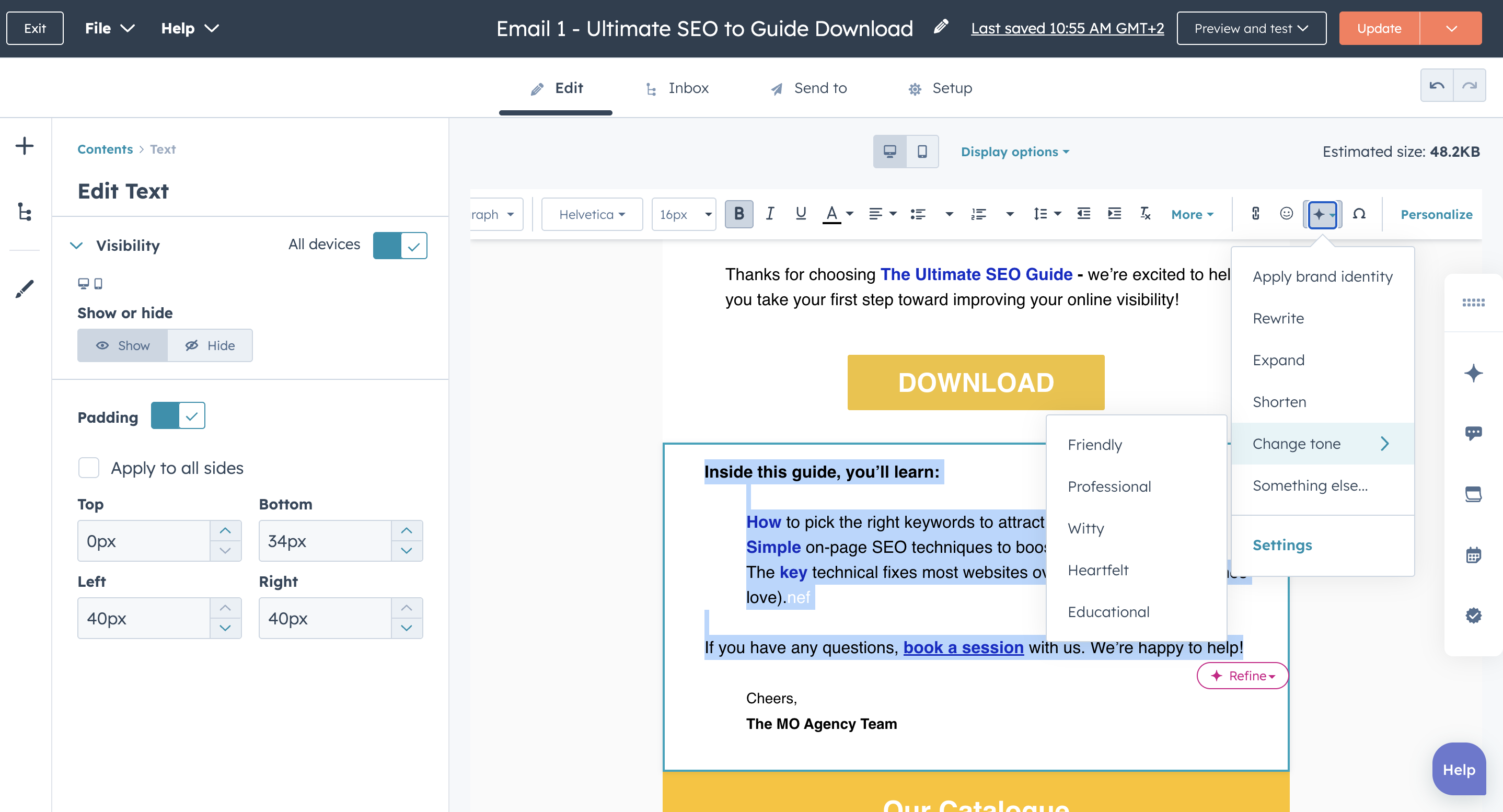 2. HubSpot AI-Driven Email Automation