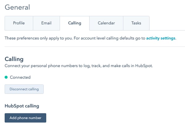 Connect phone to HubSpot