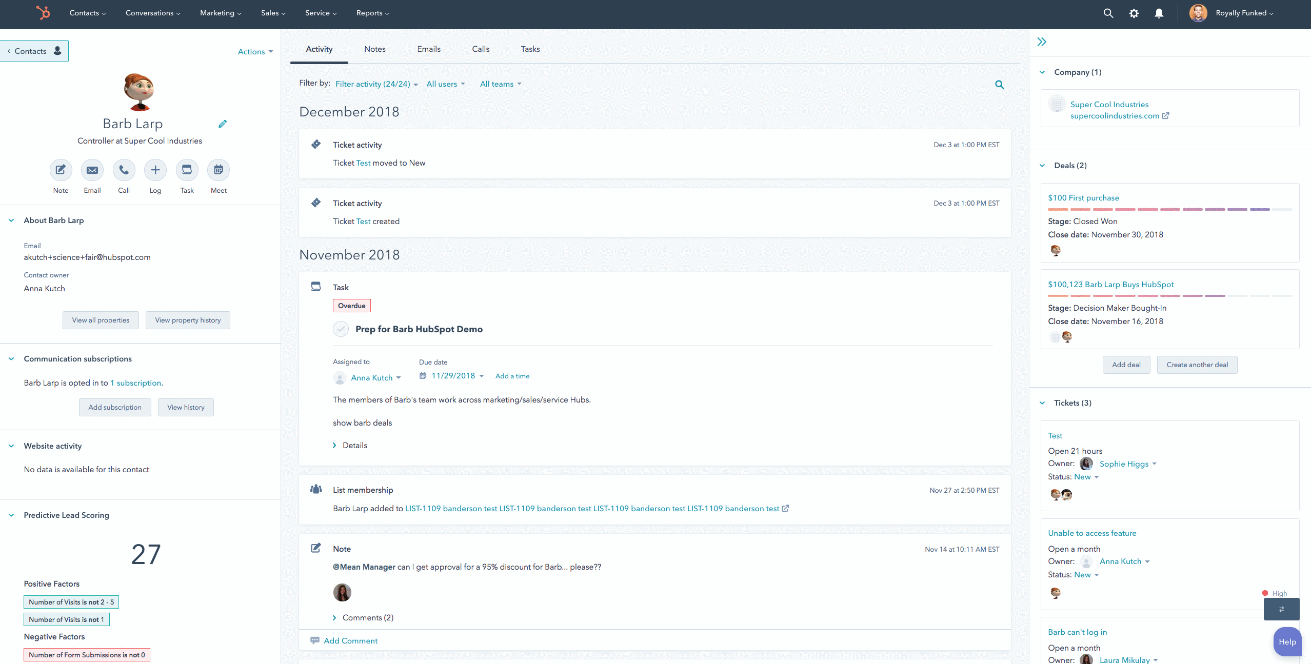 Hubspot crm
