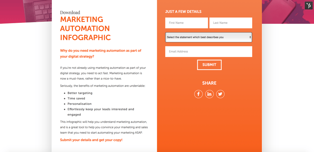 Hubspot-landing-page