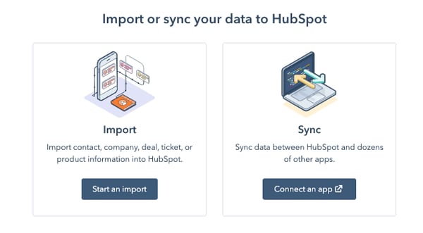 Import or sync contacts in HubSpot