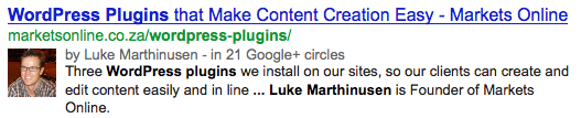 google plus authorship