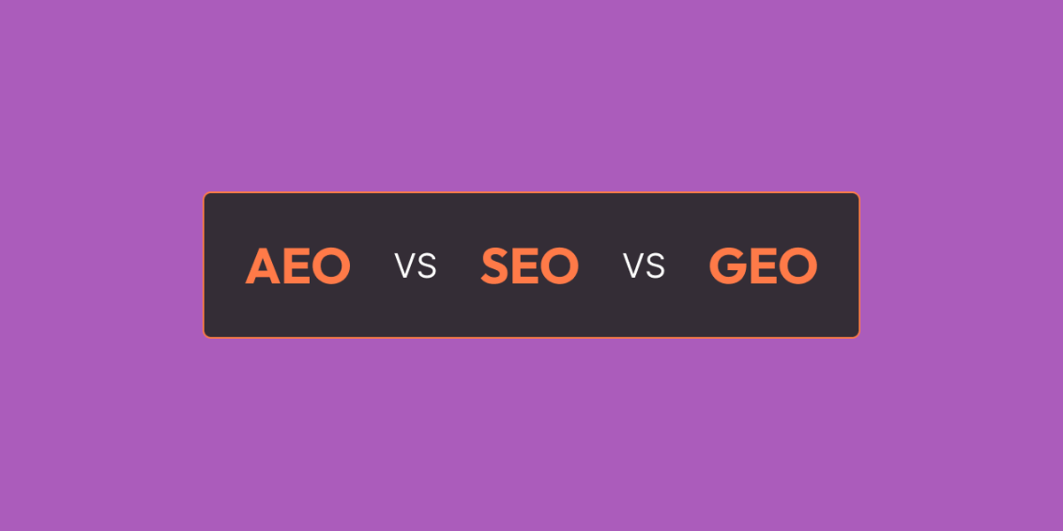 AEO vs GEO vs SEO