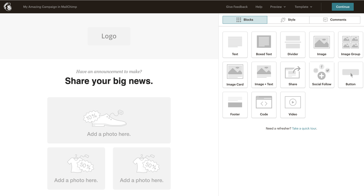 MailChimp - Email Edit Tool