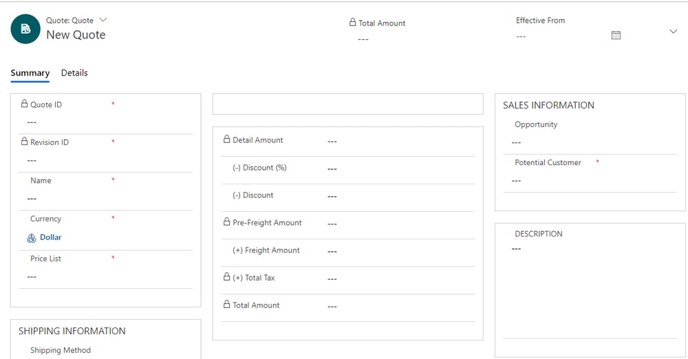 Microsoft CRM Quotes