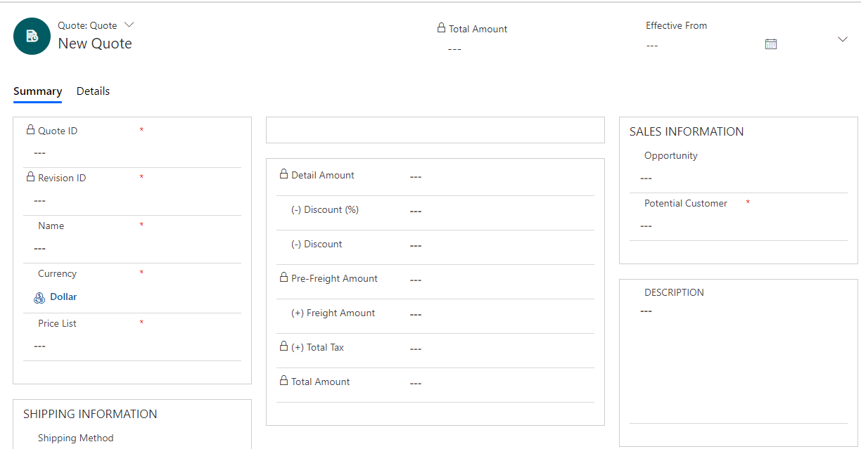 Microsoft CRM Quotes