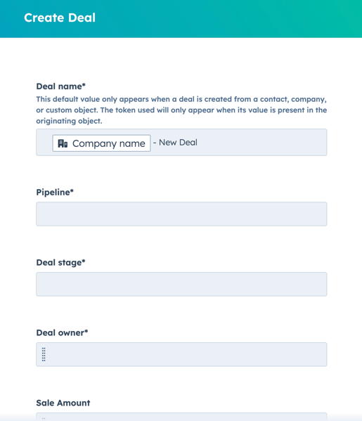 Required Fields HubSpot