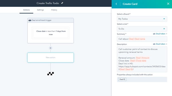 Trello HubSpot integration