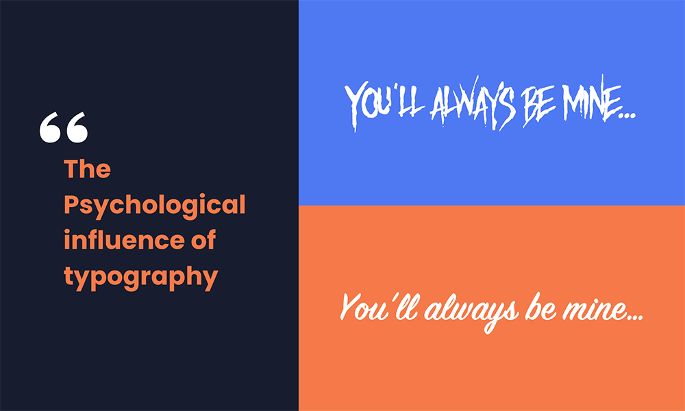 Comparison of the impact of two different fonts