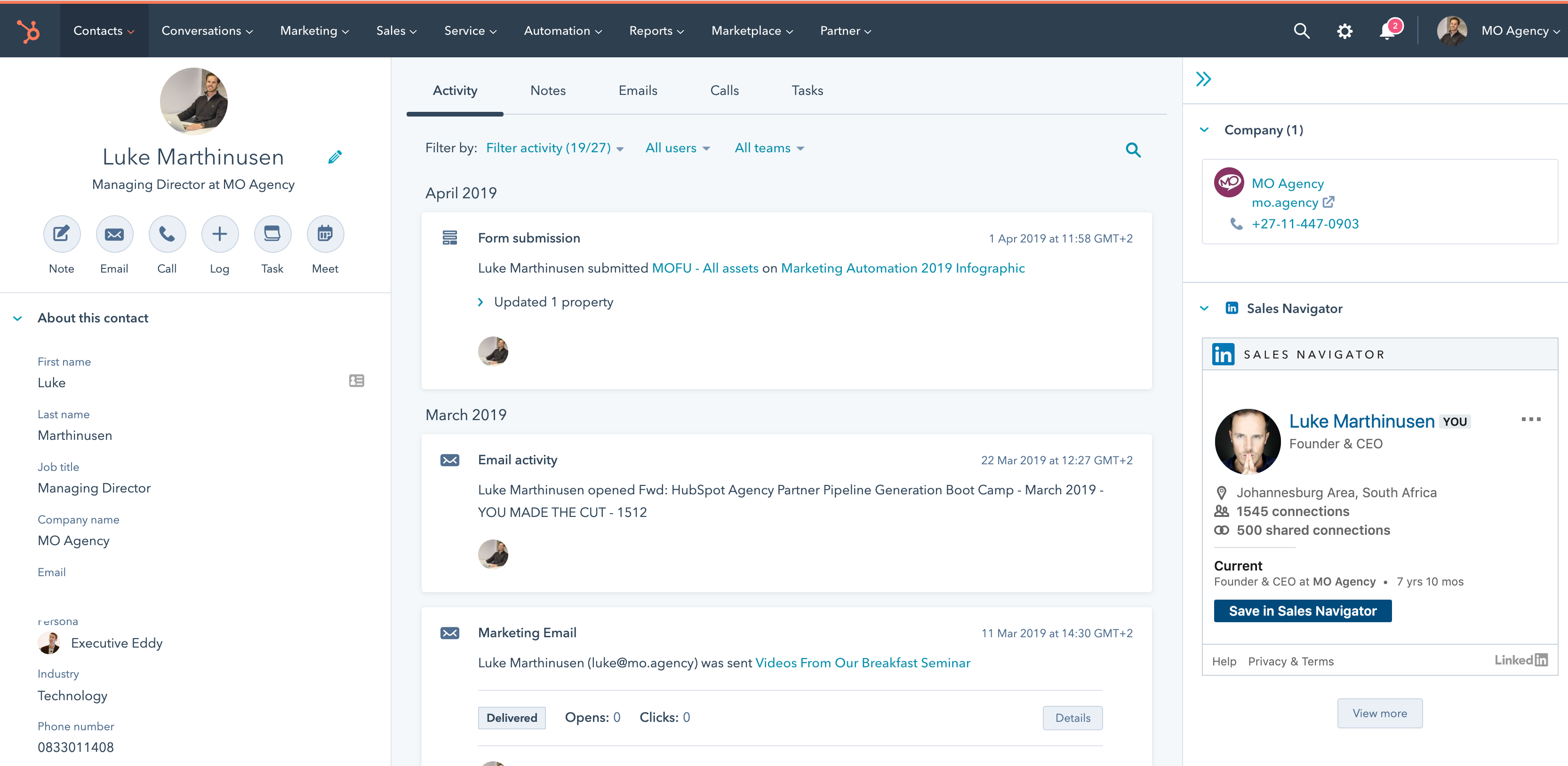 integrating Microsoft Dynamics with HubSpot