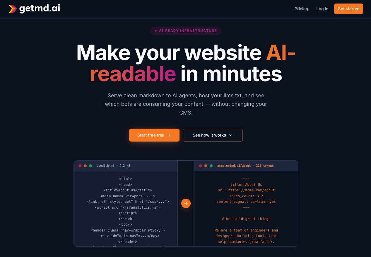 getmd.ai homepage