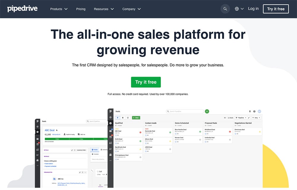 pipedrive crm