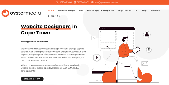 Oyster Media website