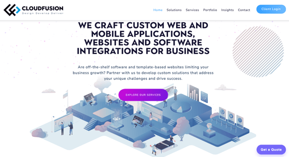 Cloud Fusion website
