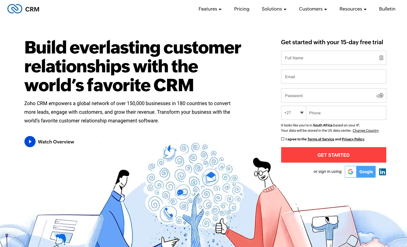zoho crm