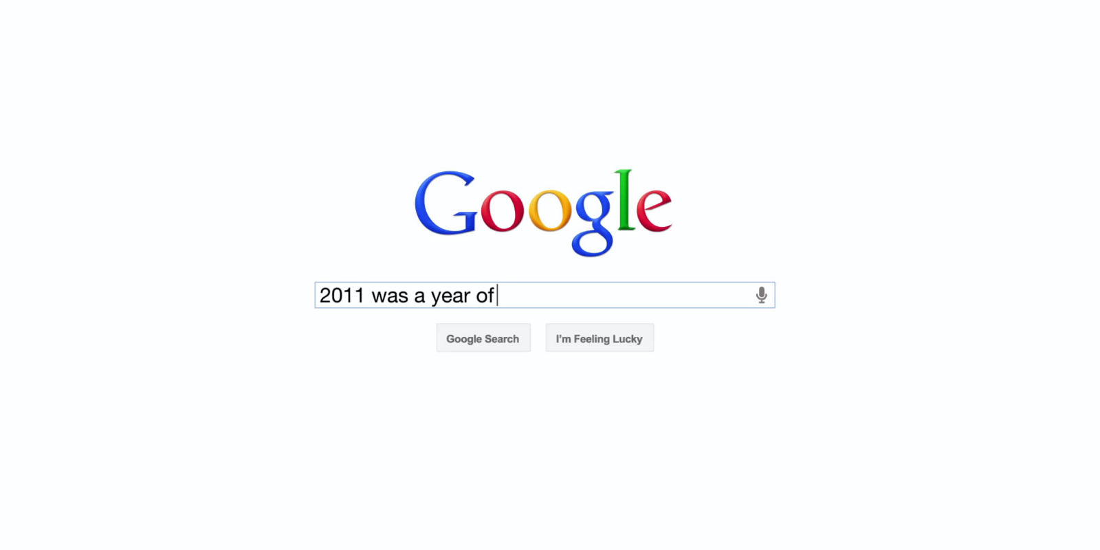 Google Zeitgeist 2011